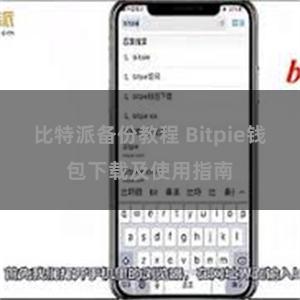 比特派备份教程 Bitpie钱包下载及使用指南