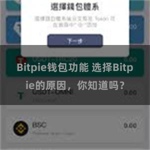 Bitpie钱包功能 选择Bitpie的原因，你知道吗？