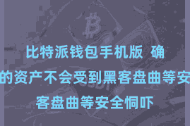 比特派钱包手机版  确保用户的资产不会受到黑客盘曲等安全恫吓