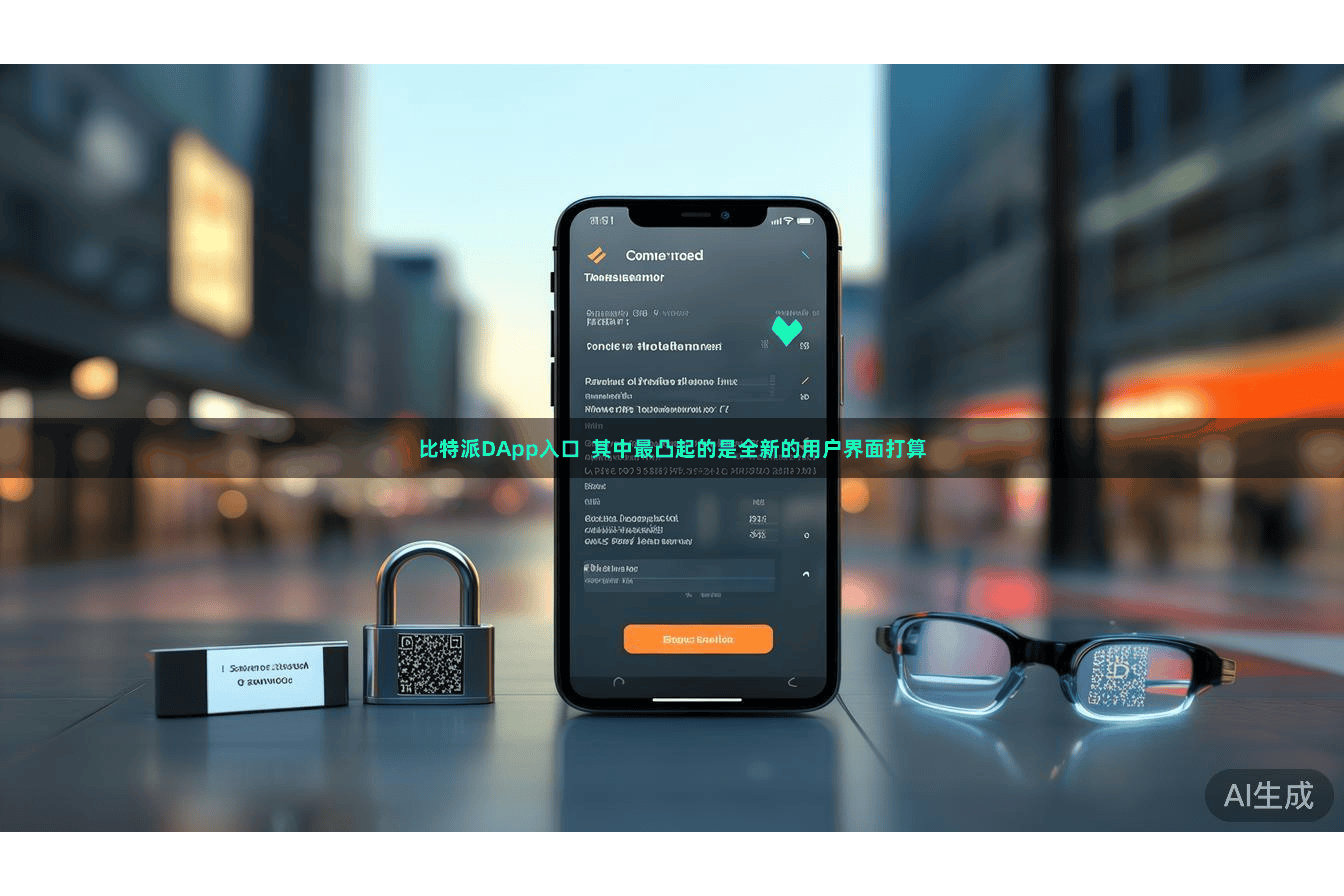 比特派DApp入口  其中最凸起的是全新的用户界面打算