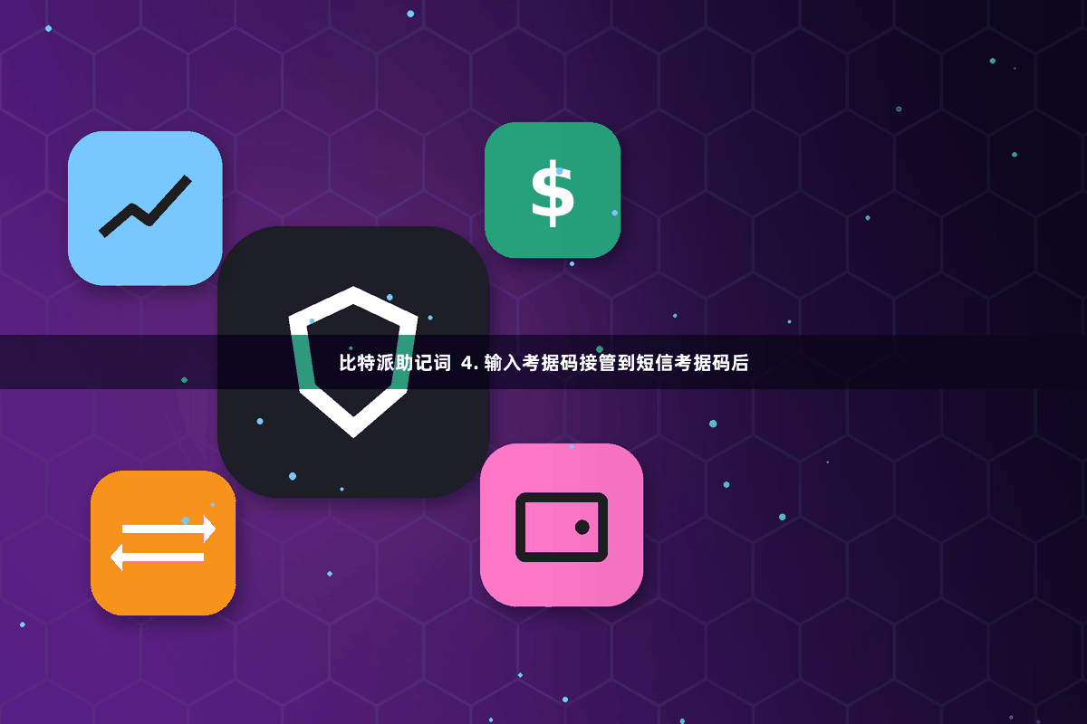 比特派助记词 4. 输入考据码接管到短信考据码后